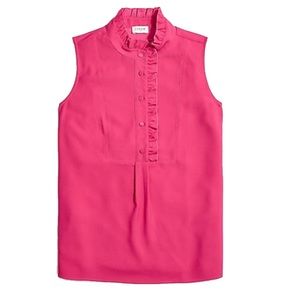 J. Crew hot pink shirt.